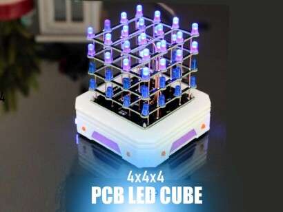 4x4x4 PCB LED CUBE